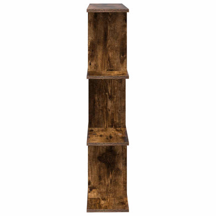 Vägg hylla Rökt ek 80 x 20 x 96 cm Konstruerat trä