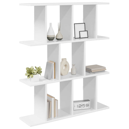 Vägg hylla Vit 102 x 20 x 96 cm Konstruerat trä