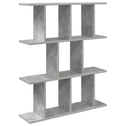 Vägg hylla Betonggrå 102 x 20 x 96 cm Konstruerat trä