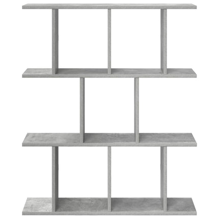 Vägg hylla Betonggrå 102 x 20 x 96 cm Konstruerat trä