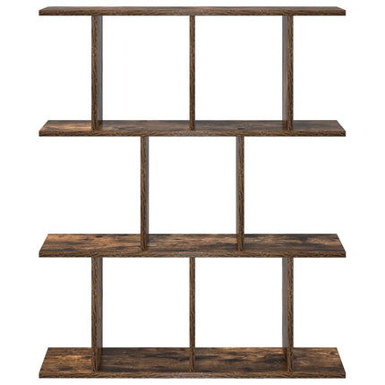 Vägg hylla Rökt ek 102 x 20 x 96 cm Konstruerat trä