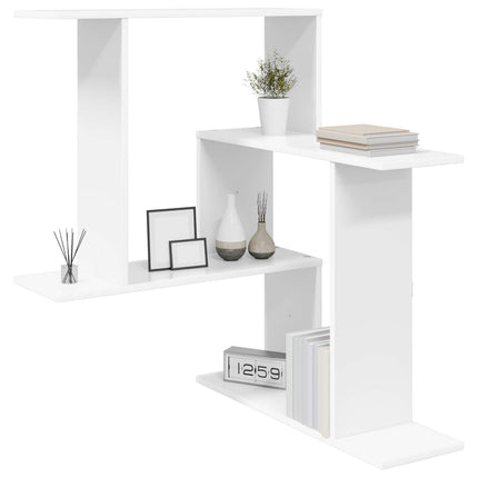 Vägg hylla Vit 67 x 67 x 87 cm Konstruerat trä