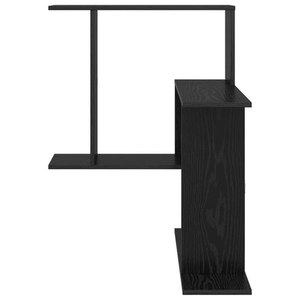 Vägg hylla Svart ek 67 x 67 x 87 cm Konstruerat trä