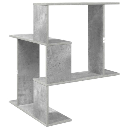 Vägg hylla Betonggrå 67 x 67 x 87 cm Konstruerat trä