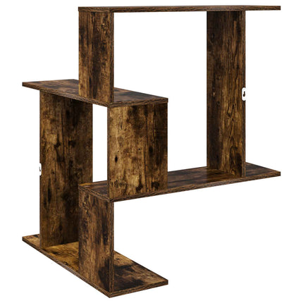 Vägg hylla Rökt ek 67 x 67 x 87 cm Konstruerat trä