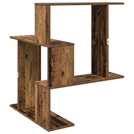 Vägg hylla Gammalt trä 67 x 67 x 87 cm Konstruerat trä