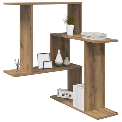 Vägg hylla Artisan-ek 67 x 67 x 87 cm Konstruerat trä