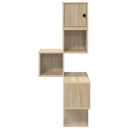 Väggkrokhylla Sonoma-ek 48 x 48 x 120 cm Konstruerat trä