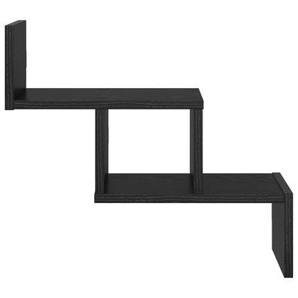 Vägg hylla Svart ek 48 x 15 x 42 cm Konstruerat trä