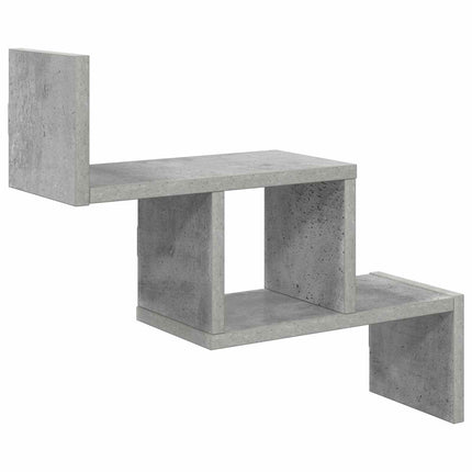 Vägg hylla Betonggrå 48 x 15 x 42 cm Konstruerat trä