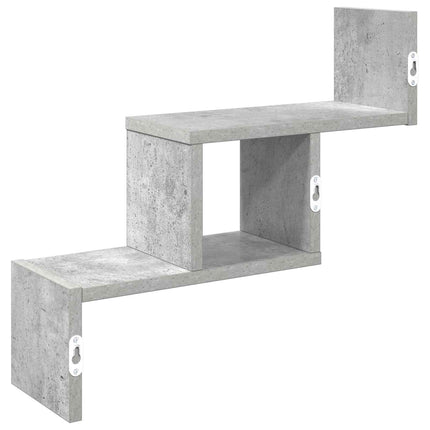 Vägg hylla Betonggrå 48 x 15 x 42 cm Konstruerat trä
