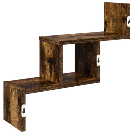 Vägg hylla Rökt ek 48 x 15 x 42 cm Konstruerat trä