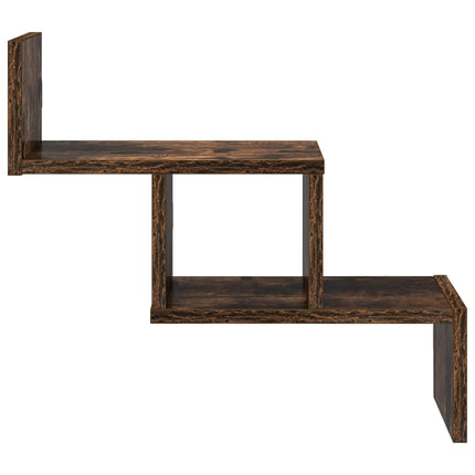 Vägg hylla Rökt ek 48 x 15 x 42 cm Konstruerat trä