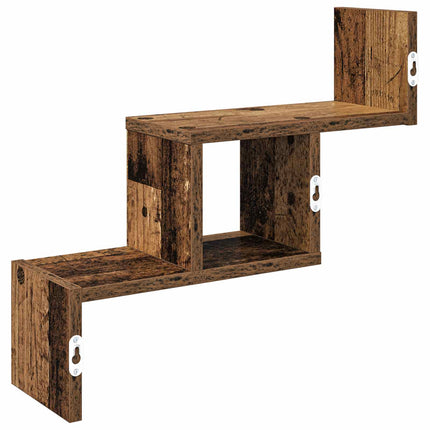 Vägg hylla Gammalt trä 48 x 15 x 42 cm Konstruerat trä