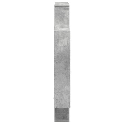 Vägg hylla Betonggrå 100 x 13 x 100 cm Konstruerat trä