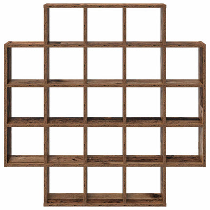 Vägg hylla Gammalt trä 100 x 13 x 100 cm Konstruerat trä