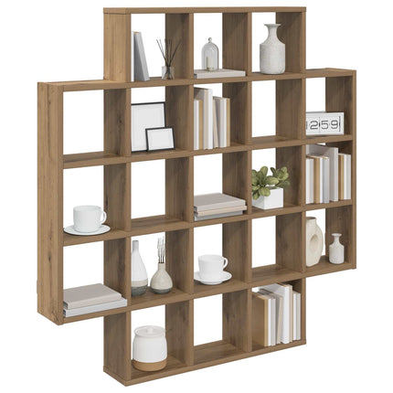 Vägg hylla Artisan-ek 100 x 13 x 100 cm Konstruerat trä