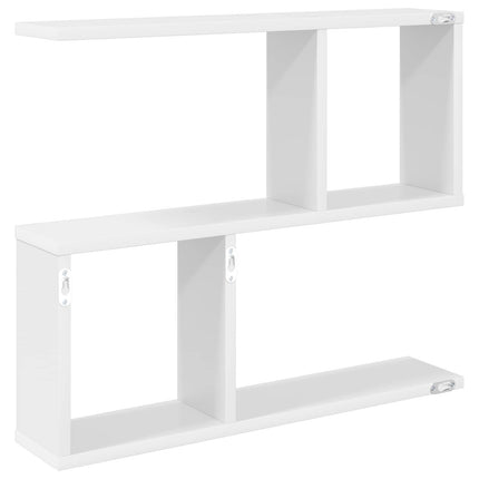 Vägg hylla Vit 60 x 12 x 50,5 cm Konstruerat trä