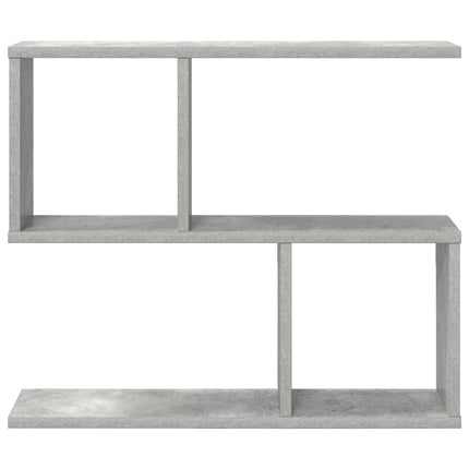 Vägg hylla Betonggrå 60 x 12 x 50,5 cm Konstruerat trä