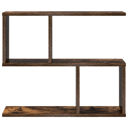 Vägg hylla Rökt ek 60 x 12 x 50,5 cm Konstruerat trä