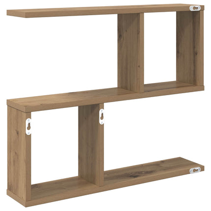 Vägg hylla Artisan-ek 60 x 12 x 50,5 cm Konstruerat trä