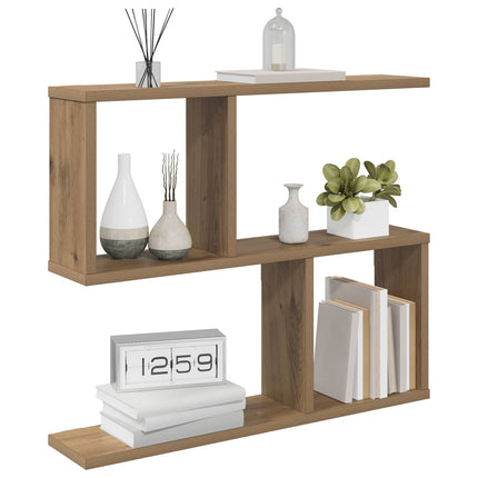 Vägg hylla Artisan-ek 60 x 12 x 50,5 cm Konstruerat trä