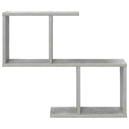 Vägg hylla Betonggrå 60 x 12 x 50,5 cm Konstruerat trä