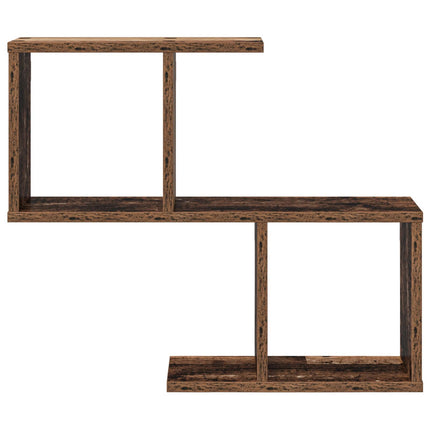 Vägg hylla Gammalt trä 60 x 12 x 50,5 cm Konstruerat trä