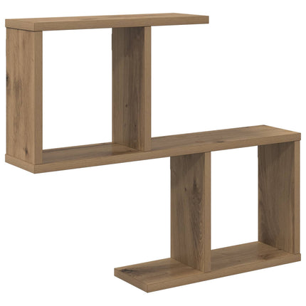 Vägg hylla Artisan-ek 60 x 12 x 50,5 cm Konstruerat trä