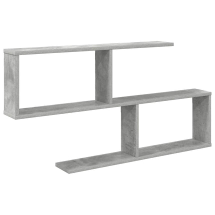 Vägg hylla Betonggrå 100 x 12 x 50,5 cm Konstruerat trä