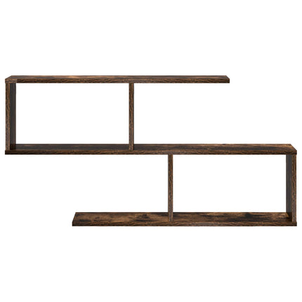Vägg hylla Rökt ek 100 x 12 x 50,5 cm Konstruerat trä