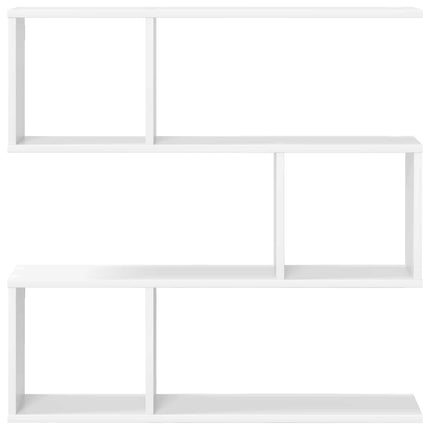 Vägg hylla Vit 80 x 12 x 79,5 cm Konstruerat trä