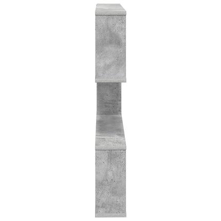 Vägg hylla Betonggrå 80 x 12 x 79,5 cm Konstruerat trä