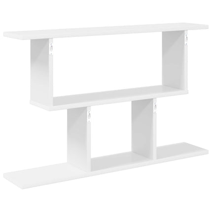 Vägg hylla Vit 80 x 15 x 50,5 cm Konstruerat trä