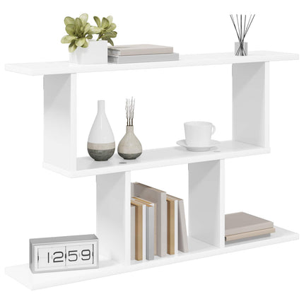 Vägg hylla Vit 80 x 15 x 50,5 cm Konstruerat trä