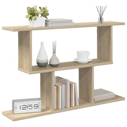 Vägg hylla Sonoma-ek 80 x 15 x 50,5 cm Konstruerat trä