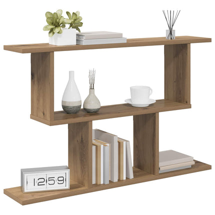 Vägg hylla Artisan-ek 80 x 15 x 50,5 cm Konstruerat trä