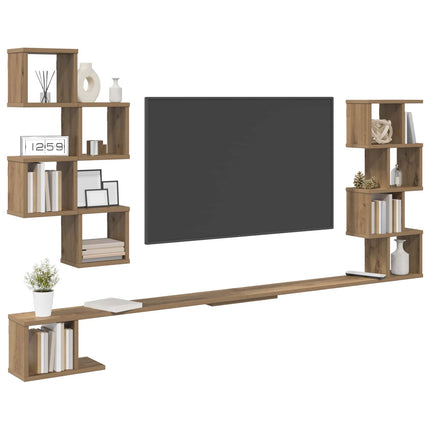 Väggmonterad TV-hylla Artisan-ek 180 x 15 x 94 cm