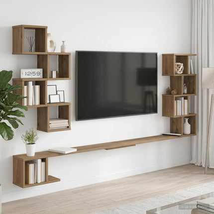 Väggmonterad TV-hylla Artisan-ek 160 x 15 x 94 cm