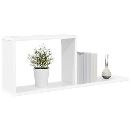 Flytande hyllor Vit 80 x 15 x 30 cm Konstruerat trä