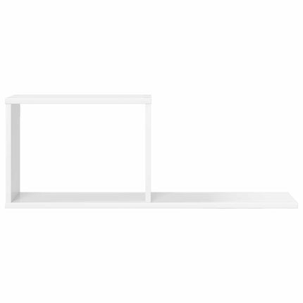 Flytande hyllor 2 pcs Vit 80 x 15 x 30 cm Konstruerat trä