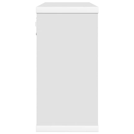 Flytande hyllor 2 pcs Vit 80 x 15 x 30 cm Konstruerat trä