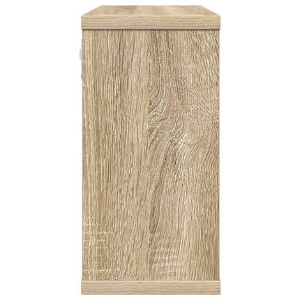 Flytande hyllor 2 pcs Sonoma-ek 80 x 15 x 30 cm Konstruerat trä