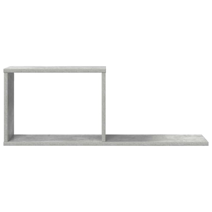 Flytande hyllor 2 pcs Betonggrå 80 x 15 x 30 cm Konstruerat trä
