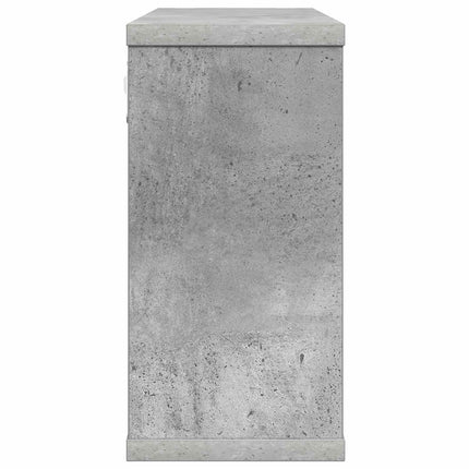 Flytande hyllor 2 pcs Betonggrå 80 x 15 x 30 cm Konstruerat trä
