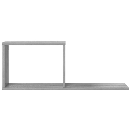 Flytande hyllor 2 pcs Grå Sonoma 80 x 15 x 30 cm