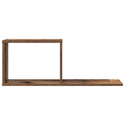 Flytande hyllor 2 pcs Gammalt trä 80 x 15 x 30 cm