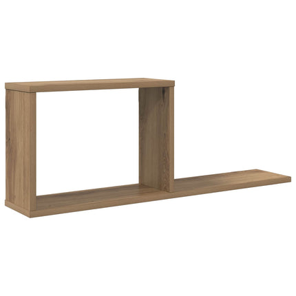 Flytande hyllor Artisan-ek 80 x 15 x 30 cm Konstruerat trä