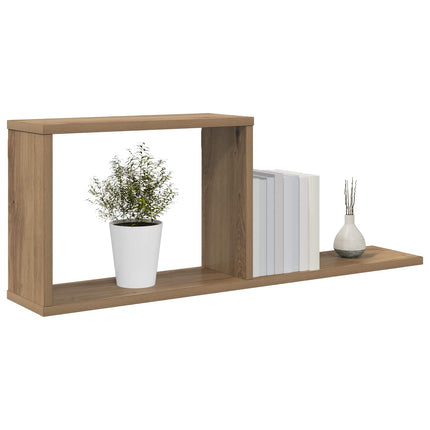 Flytande hyllor Artisan-ek 80 x 15 x 30 cm Konstruerat trä