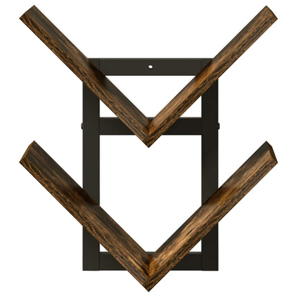 Väggflytande Hylla 2 pcs Rökt ek 43 x 15 x 47 cm